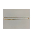 Cadena alternada 55 cm o.amarillo