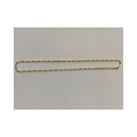 Cadena alternada 55 cm o.amarillo